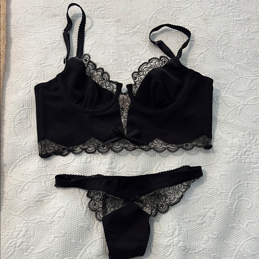 Black Lace Lingerie Set
